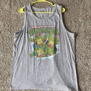 🖤 💚2/$15 Nickelodeon Gray Teenage Mutant Ninja Turtles Graphic Tank